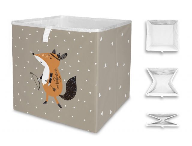 Storage box brave fox, 32x32cm