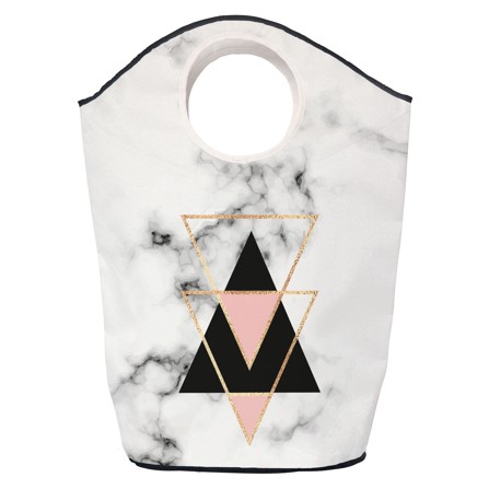 Storage bag triangles in marble (60l)