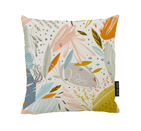 Cushion cover abstract meadow