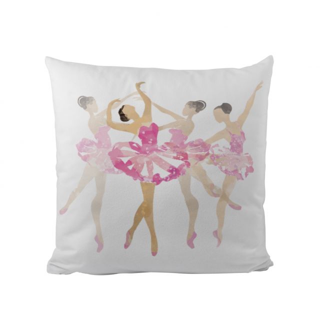 Cushion cover cotton four balerinas