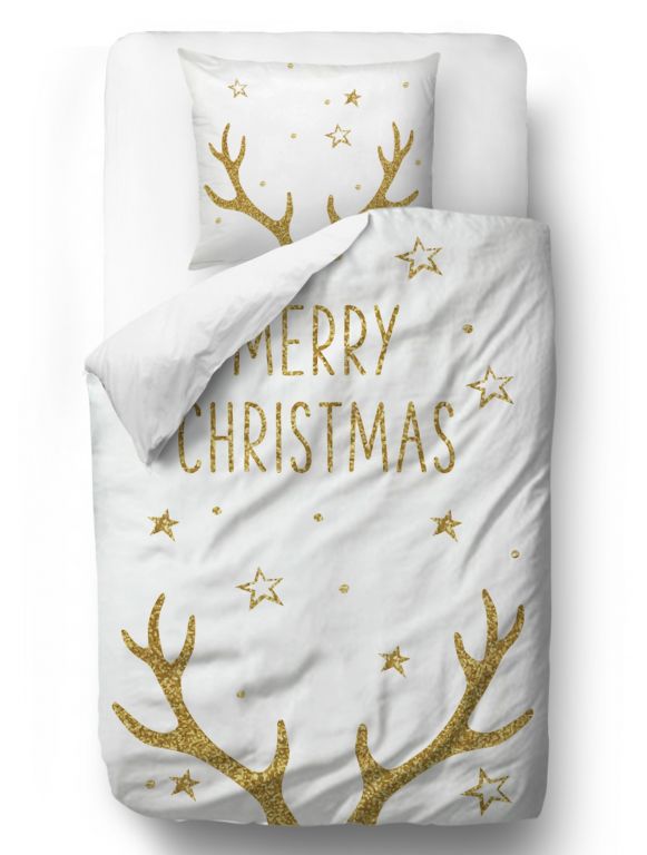 Bedding set merry christmas, 135x200/80x80cm