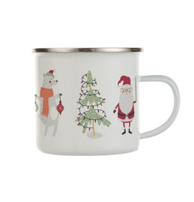 Enamel mug christmas creatures