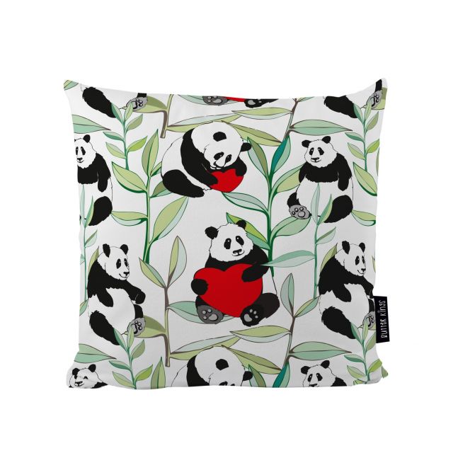 Cushion loving panda