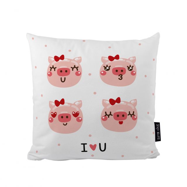 Cushion pig in love