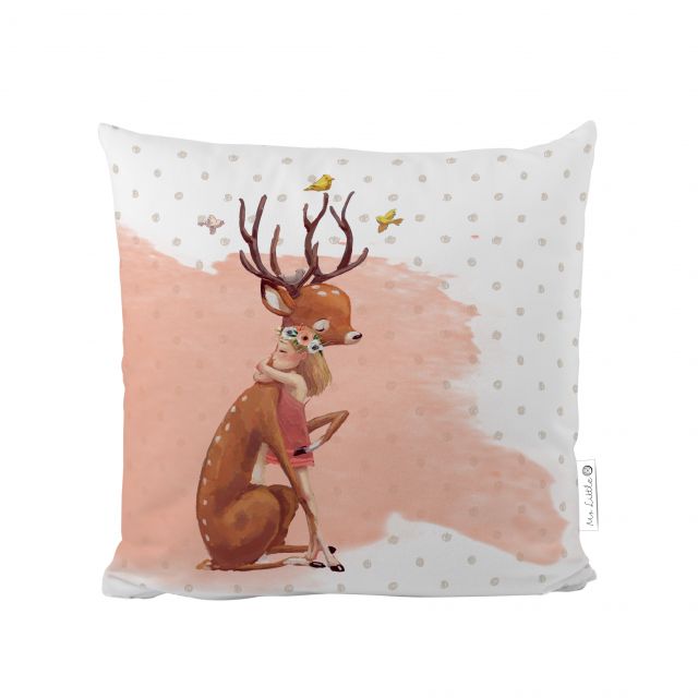 Cushion cover forest school-best doe friend