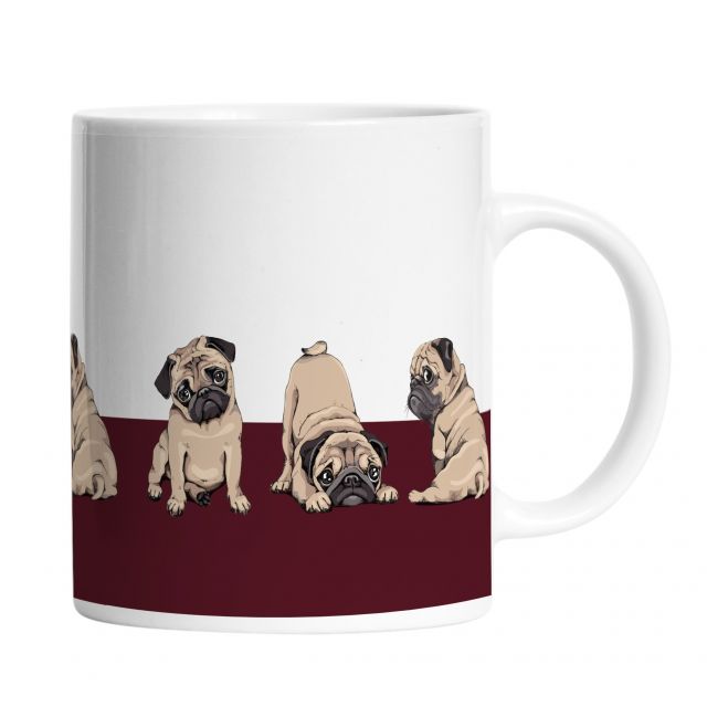 Mug three pugs