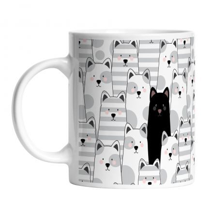 Mug black cat