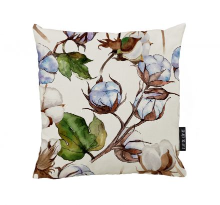 Cushion cover blue wad of cotton