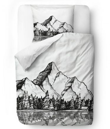 Bedding set cabin in the mountains 135x200/60x50cm