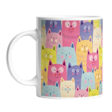Tasse cats in colours