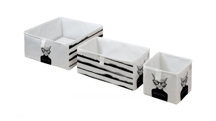 Storage boxes set of 3 critique cat
