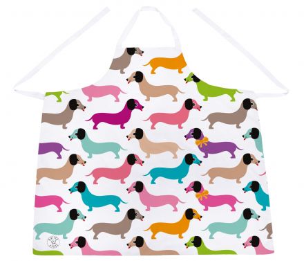 Zástěra dachshunds in colours