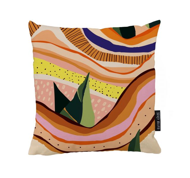 Cushion cover abstract landscape