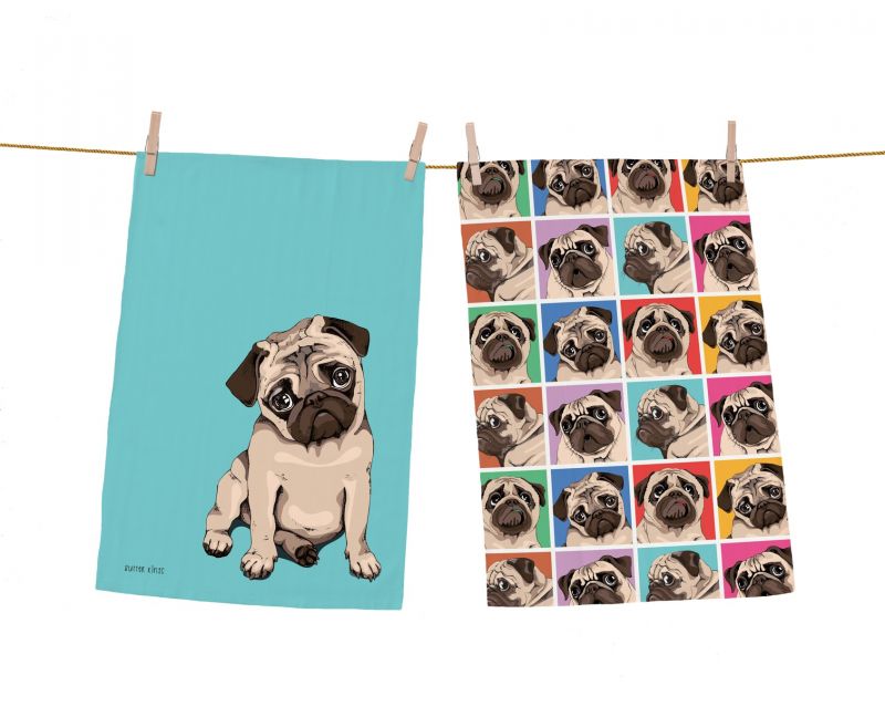 Dich towels set which pug