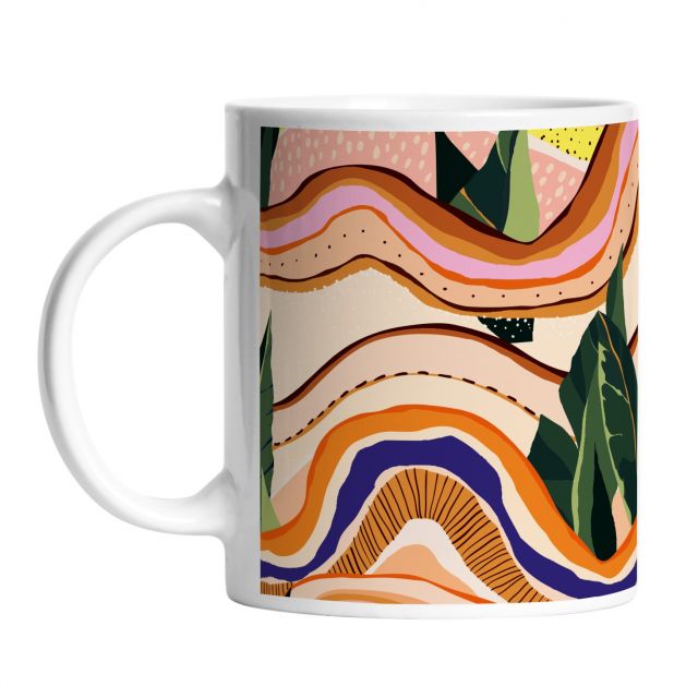 Mug abstract landscape