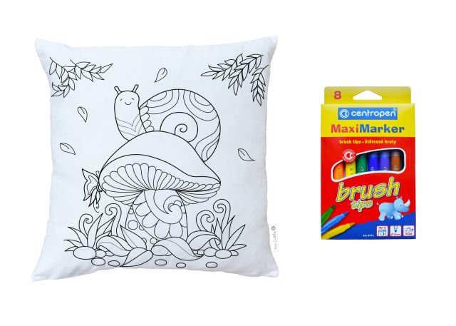 Färbung von Kissen für Kinder magic snail