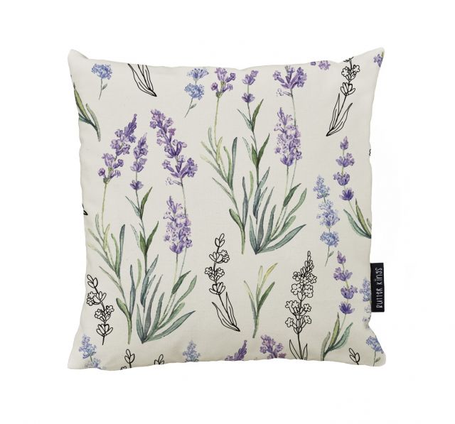 Cushion cover purple scent