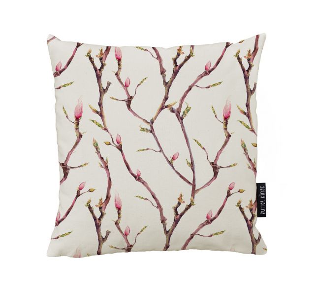 Cushion cover blooming branches