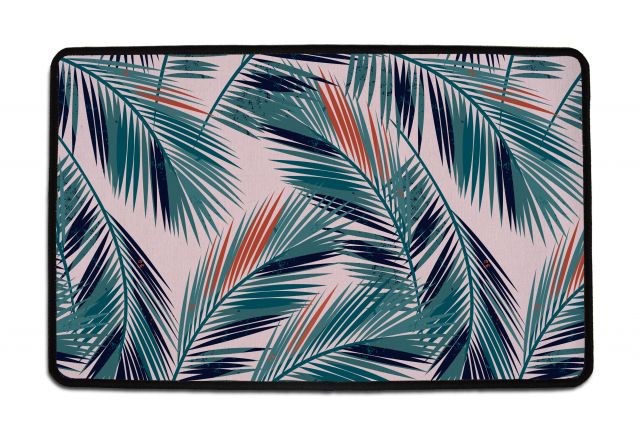 Doormat tropical palm 90 x 60 cm