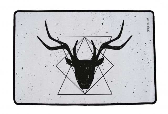 Doormat geometric deer 90 x 60 cm
