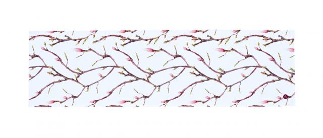 Table runner blooming branches