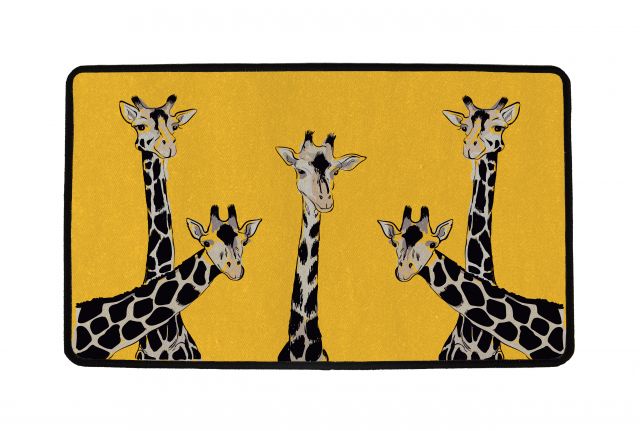 Fußmatten friendly giraffes, 60 x 40 cm