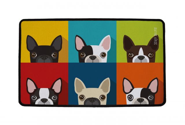 Rug multifunctional which frenchie, 60x40cm