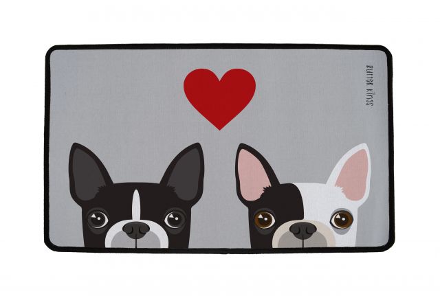 Rug multifunctional which frenchie in love, 60x40cm