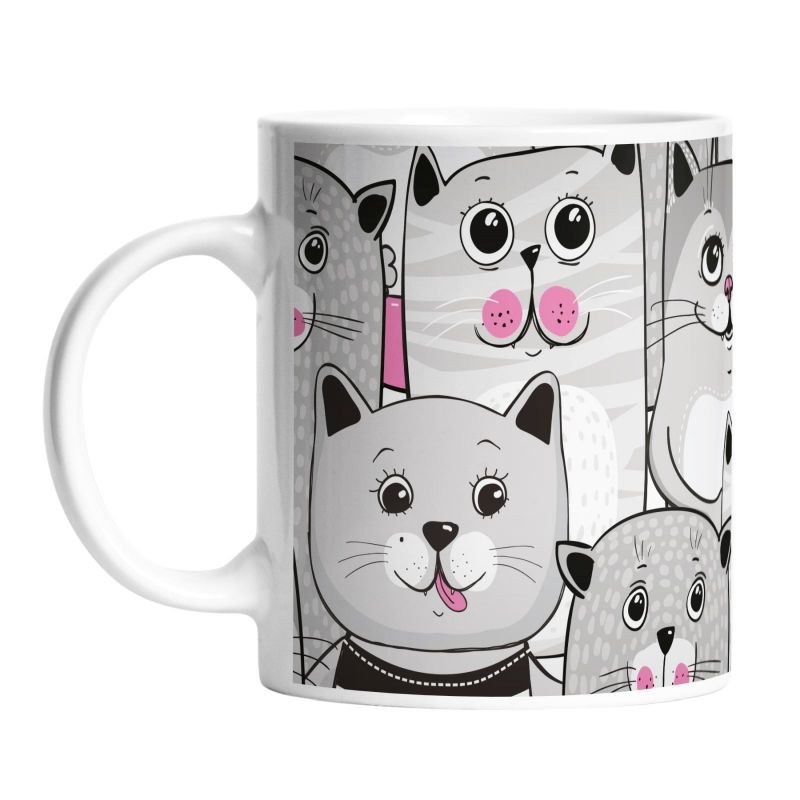 Mug grey kitties