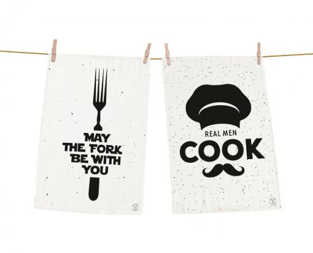 Real Men Cook Kitchen Towel