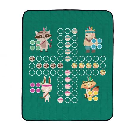 Picnic blanket ludo with indians