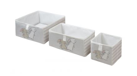 storage boxes set of 3 bunny brothers