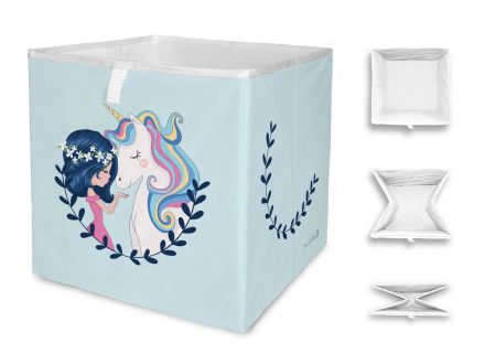 storage box girl and unicorn