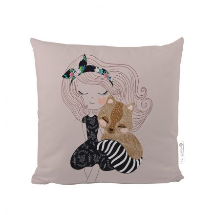 Cushion cover cotton two princesses