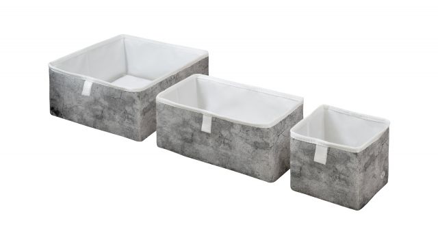 Set 3 krabiček cement concrete