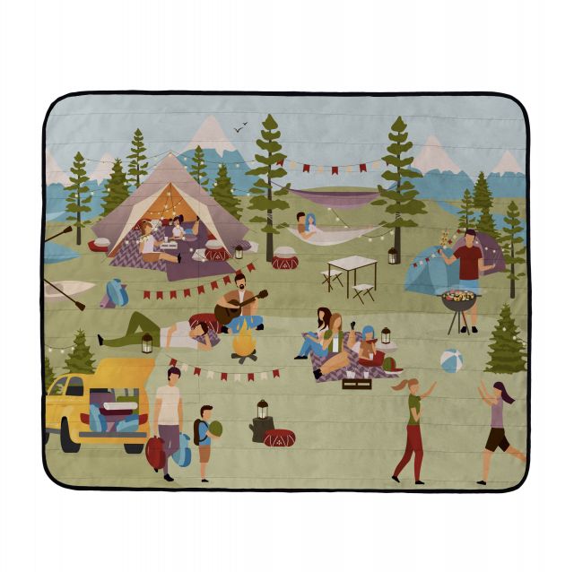 Pikniková deka lets go camping