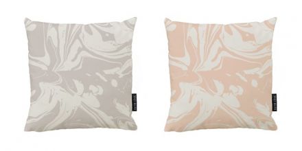 Set of 2 cushion covers marble dreams
