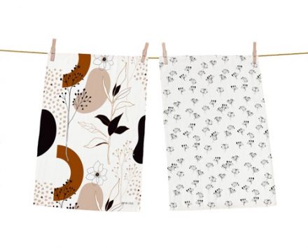 dish towels cotton autumn vibe