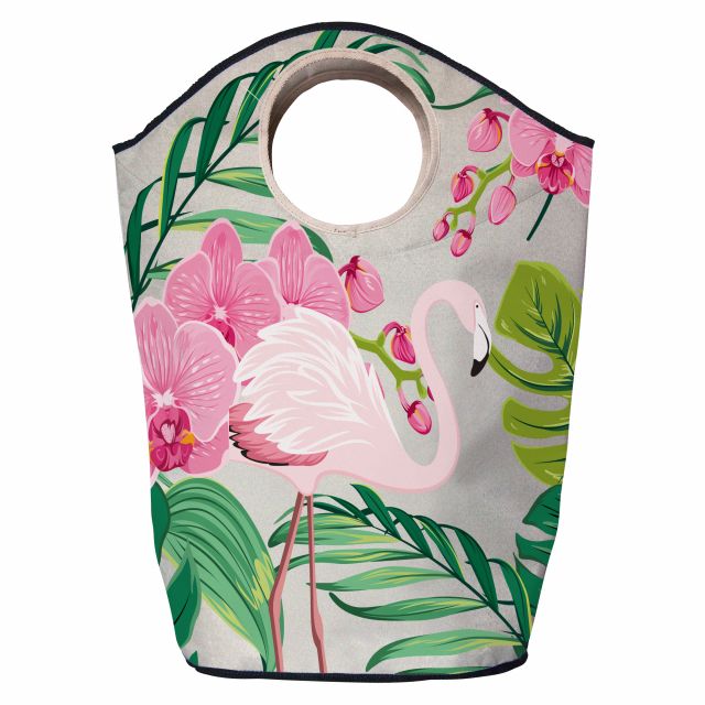 Koš na prádlo flamingos favorite orchid (80l)