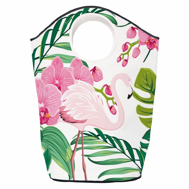Koš na prádlo flamingos favorite orchid (80l)