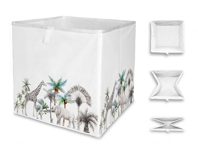 Úložná krabice Safari Animals, 32x32cm